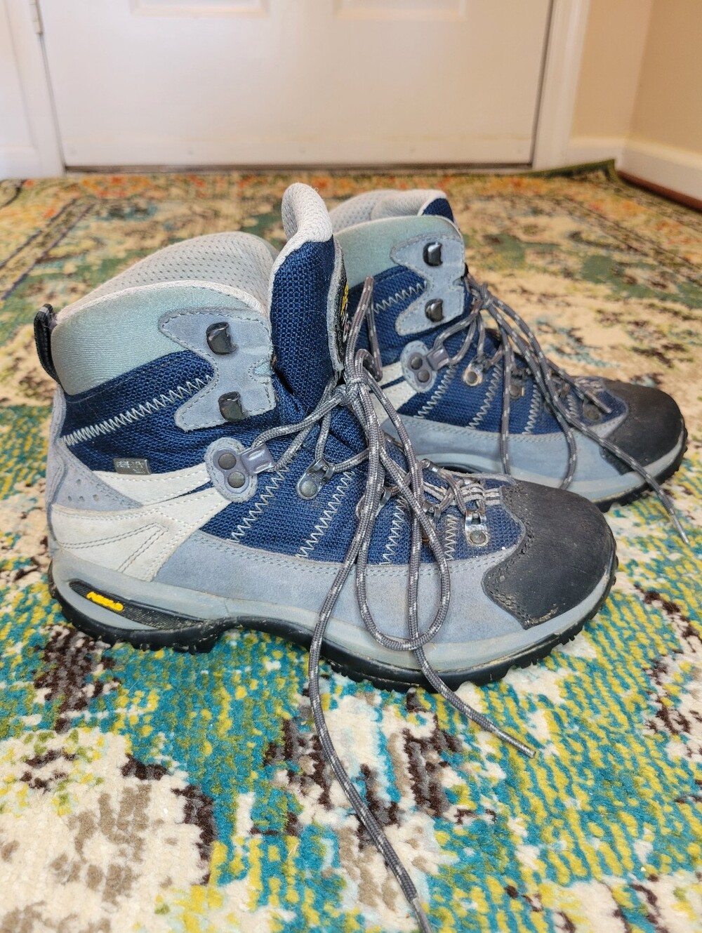 Asolo Voyager XCR Light Hiking Shoes In Blue, Size EU 39.5 US Womens 9 Mens 8